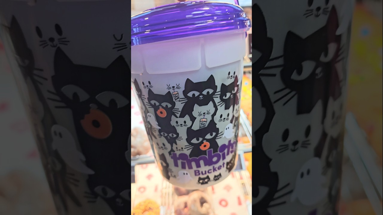 Halloween Timbits® Bucket - Black Cat - TimShop (Limited Edition)