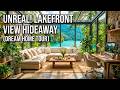 Cozy Glass House with Stunning Lake &amp; Forest View | Relaxing Nature Escape 🌿🏡 #LumoraStudios