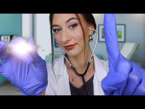 ASMR Detailed Medical Exam Roleplay ❤️ soft spoken eye exam, ear exam & general check up