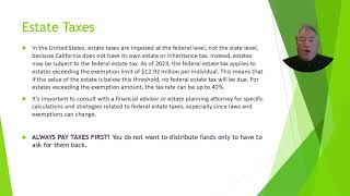 How much are Estate Taxes in California?