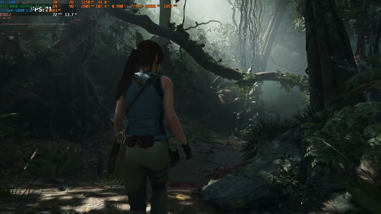 Shadow of the Tomb Raider | RTX 4060 | Ryzen 5 7600 | Benchmark | 1080p ULTRA | RTX On
