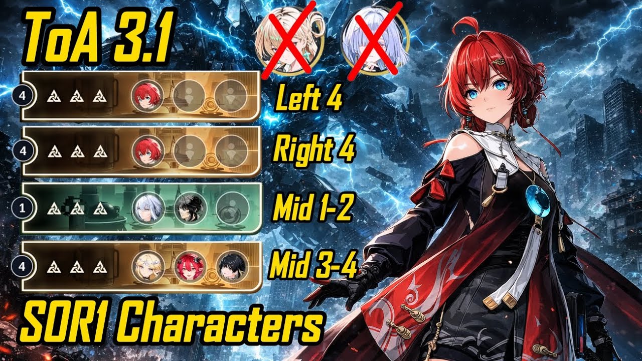 S0R1 Characters Cleared ToA 3.1 Without Lynae & Mornye | Wuthering Waves