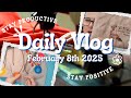 Darvanalee Designs Studio Daily Craft Vlog 8th February 2025 Slow Stitching Saturday &amp; My Next WIP