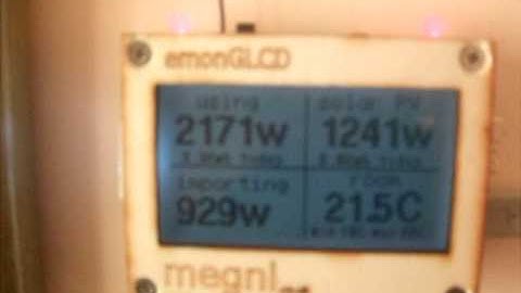 emonGLCD Solar PV monitor