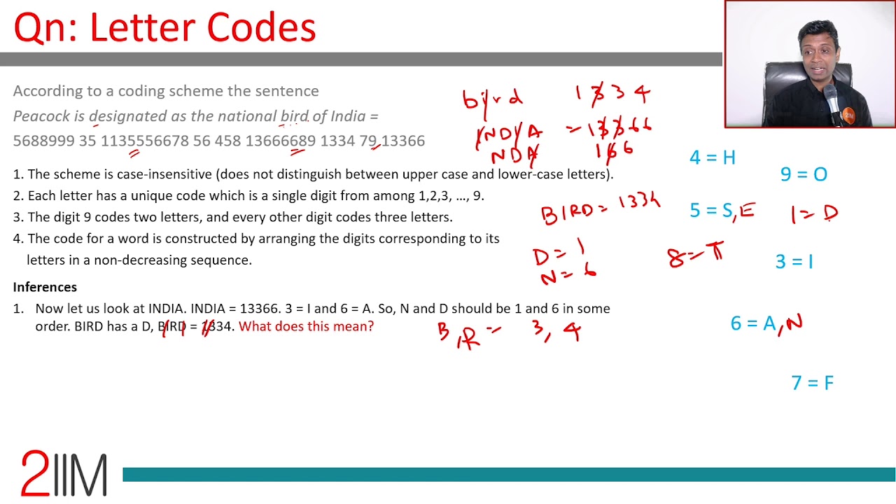 CAT 2018 DILR | Letter Codes - YouTube