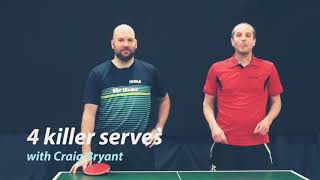 4 killer serves to destroy your opponents (with Craig Bryant)