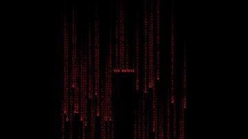 The Matrix Falling Code (Special Red Edition!) - Full Sequence 1920 x 1080 HD