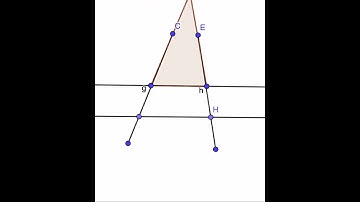 Semejanza de triángulos Teorema de Tales - Geogebra