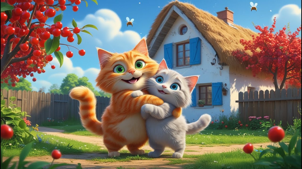 РУДИЙ МУРЧИК і Котику Сиренький — Два Друзі-Котики! 🐾 Весела пісенька для дітей українською!