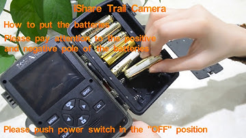 How to install batteries and micro SD card ISHARE Trail Camera