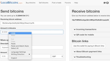 How to send bitcoins from localbitcoins wallet to www.hghuk.biz