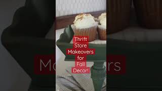 Thrift Store Makeovers for Fall Decor