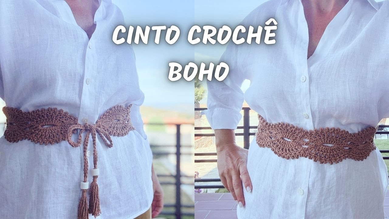 CINTO CROCHÊ BOHO 🧶