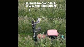 Aerial View Of Pruning Machine Pro Cut For Orchards || Made By Pro-Cnc Poland || #Shorts