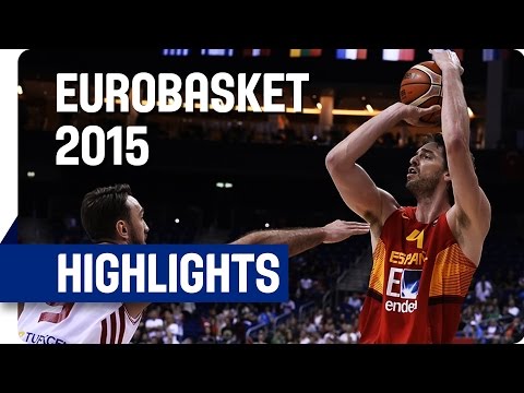 Turkey v Spain - Group B - Game Highlights - EuroBasket 2015