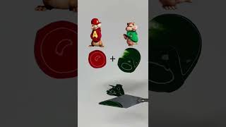 The Chipmunks #coloring #shorts #satisfying #paintmixing #asmr #art