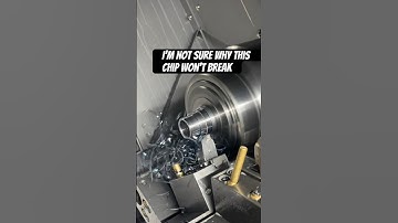 Why won’t this chip break? #fun #cnc #machinist #cnclathe #cncmill #tool #job #work