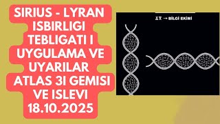 Son Dakika Sirius -Lyran İşbirliği Arınma Ve Uyarı Tebligatı Atlas 3I Gemisi Ve Işlevi 18.10.2025