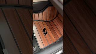 Car solid wood floor mats Custom made car floor mats car.