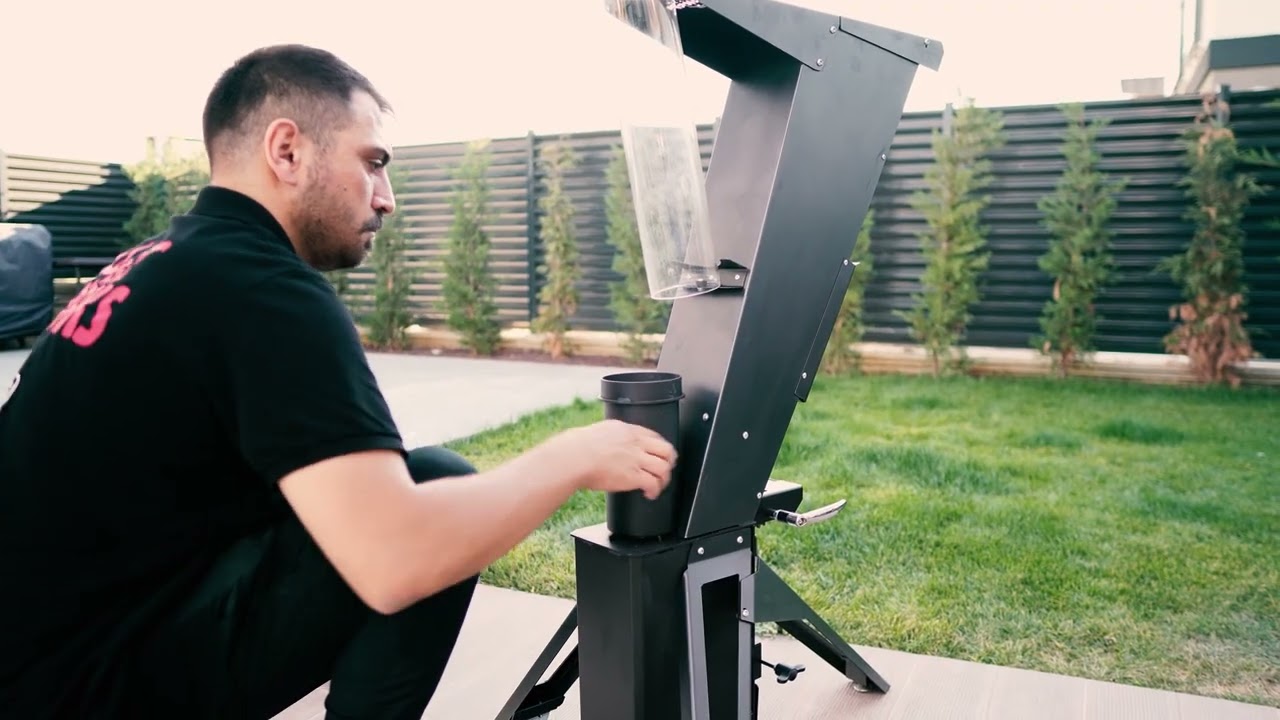 Babas Diamond Z Pelletfackel mit Glasrohr XXL Feuerrohr Gartenkamin