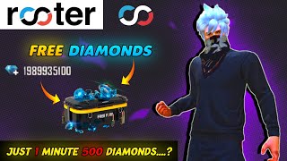 Free-ah 500 diamonds-ah 😱 ✅️ || Free diamonds in free fire tamil || Rooter app free fire diamond screenshot 3