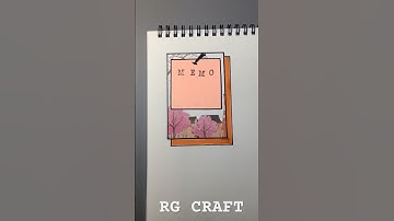 Sticky Notes Design Idea||RG CRAFT #youtubeshorts #fypシ #notebook #stickynotes