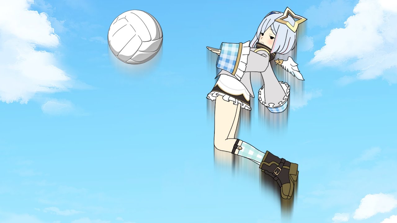 【天音かなた】中学生の僕が放つサーブは、男子すらも手も足も出なかった【ホロライブ切り抜き漫画】