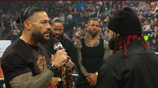 Jacob Fatu leaving bloodline in Monday night raw ||