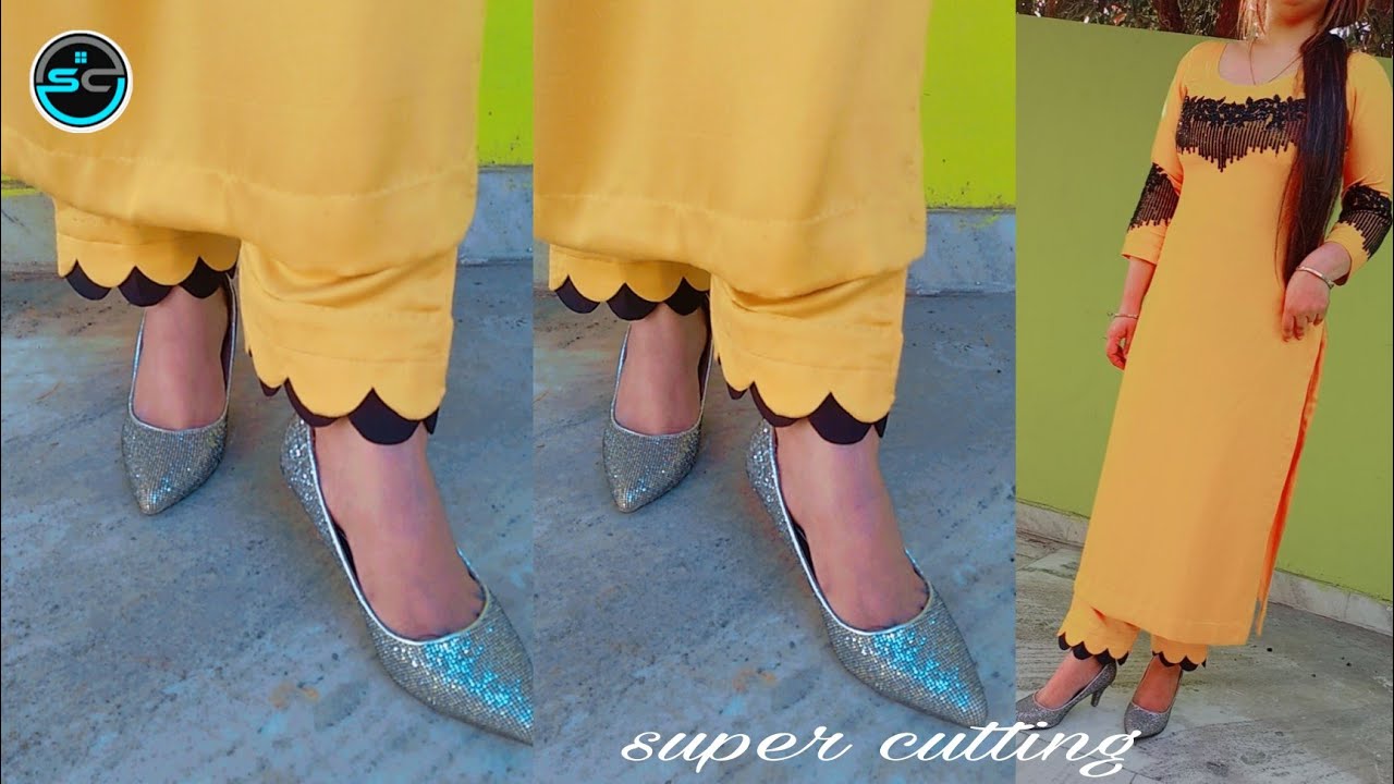 palazzo pant ka khubshurat design/palazzo pant ki cutting&stitchingstep