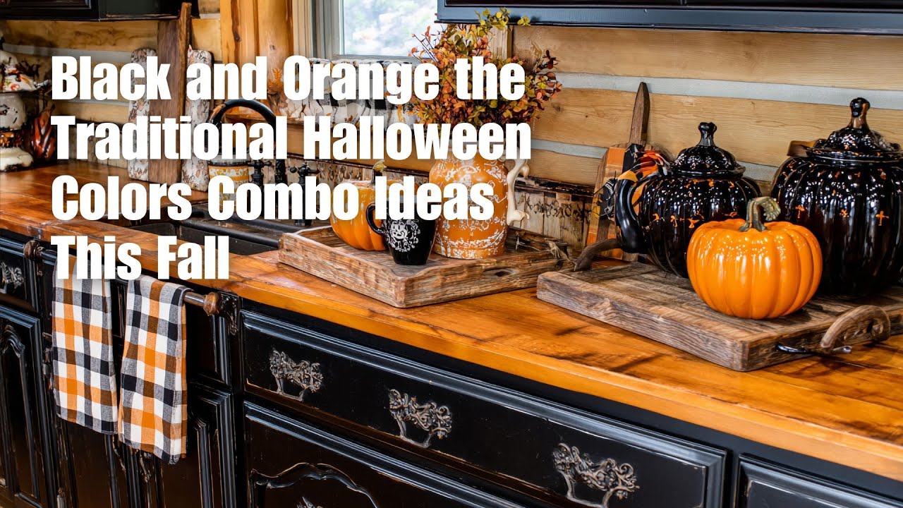 Halloween 2025 🎅 Black and Orange the Traditional Halloween Colors