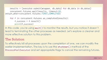 How to Kill All Processes Upon Completion Using concurrent.futures in Python