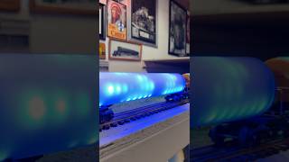 Broke out my LED tanks cars. #modeltrains #led #train