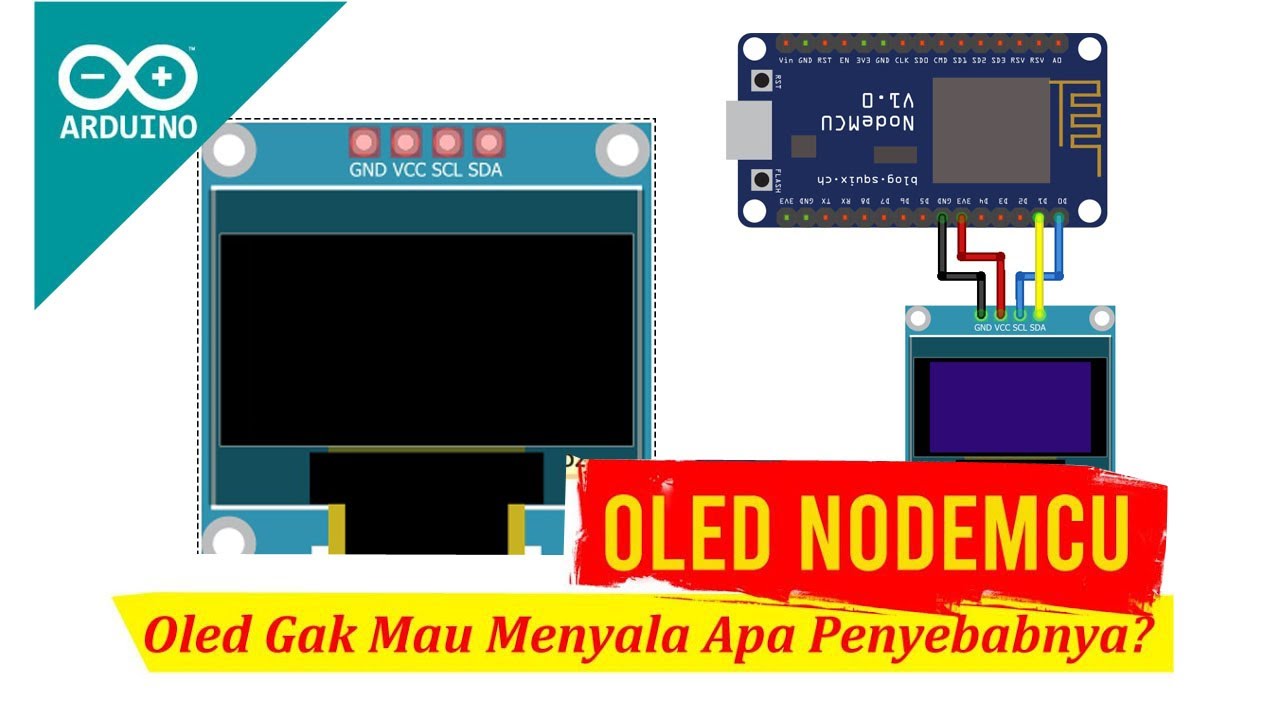 Belajar Arduino OLED di ESP8266 NODEMCU - YouTube