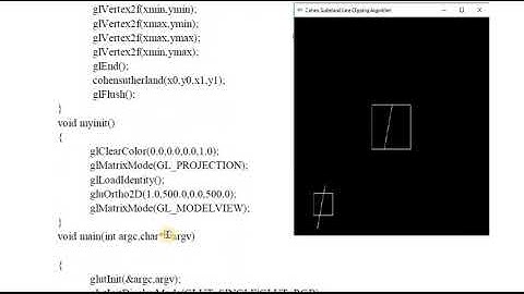CG Lab Program-5 Cohen Sutherland Line Clipping Algorithm