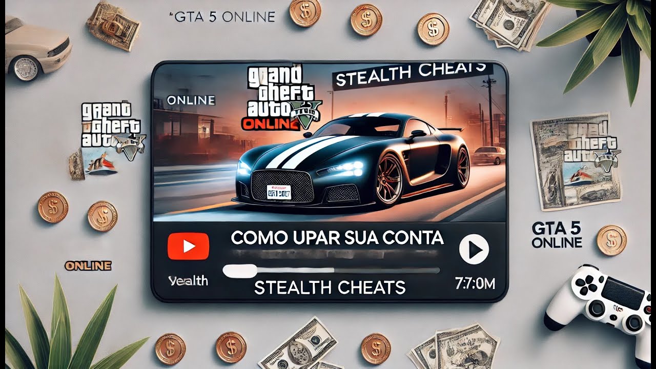 COMO UPAR SUA CONTA DO GTA 5 ONLINE USANDO O NOSSO MOD MENU ( NEWWAY ) - @STEALTH CHEATS