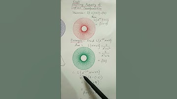 First Shifting Property of Laplace Transform