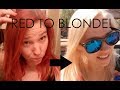 How To Go From RED to BLONDE! Hair Transformation Part 3!