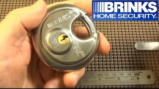 (80) Brinks R70 Maximum Security Disc Padlock Picked Open