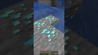 Luckly found Diamonds💎💥 #minecraft #subscribe #shorts