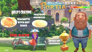 My Time At Portia - P121 - Spring Outfit + McDonald Birthday Gift 55Points + Arlo's Food Cravings.