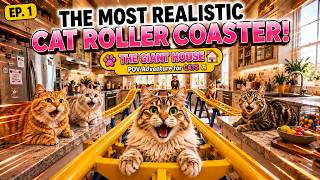 Roller Coaster For Cats🐱: THE GIANT HOUSE🏠 Cat Roller Coaster 🎢🐱 screenshot 3