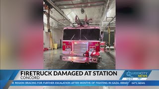 Photos: Concord crews battle fire inside their own station