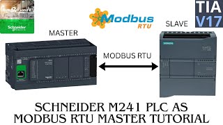 Schneider PLC as Modbus RTU serial master communication | Machine expert