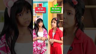 Stop These Common English Mistakes ❌ | Adi &amp; Mini Conversation | Adi Connection #shorts