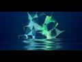 Futuristic Neon Ship Rotation  Low Poly 3D Art with Water Reflection