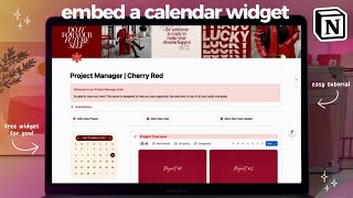 How to Embed a Calendar Widget in Notion