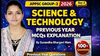 TARGET 2026 |APPSC GROUP -1&amp;2 2 hrs Non-stop Marathon Science And Technology MCQs Explanation #appsc