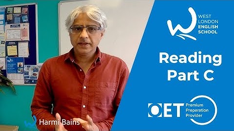 Strategies for Reading Part C with Harmi at WLES - Occupational English Test (OET) Facebook live