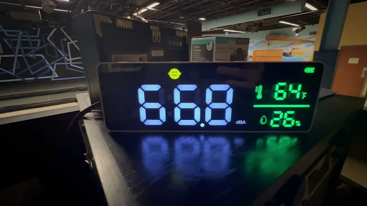 3-in-1 Decibel Meter Sound Level Reader + Humidity & Temperature. Classroom Noise Meter