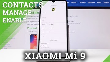 Add Contact Photo in XIAOMI Mi 9 - Personalize Contact Profile